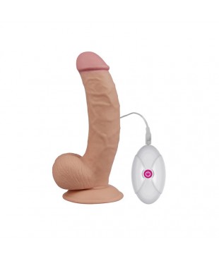 Dildo The Ultra Soft Dude con Vibración 7.5 Natural