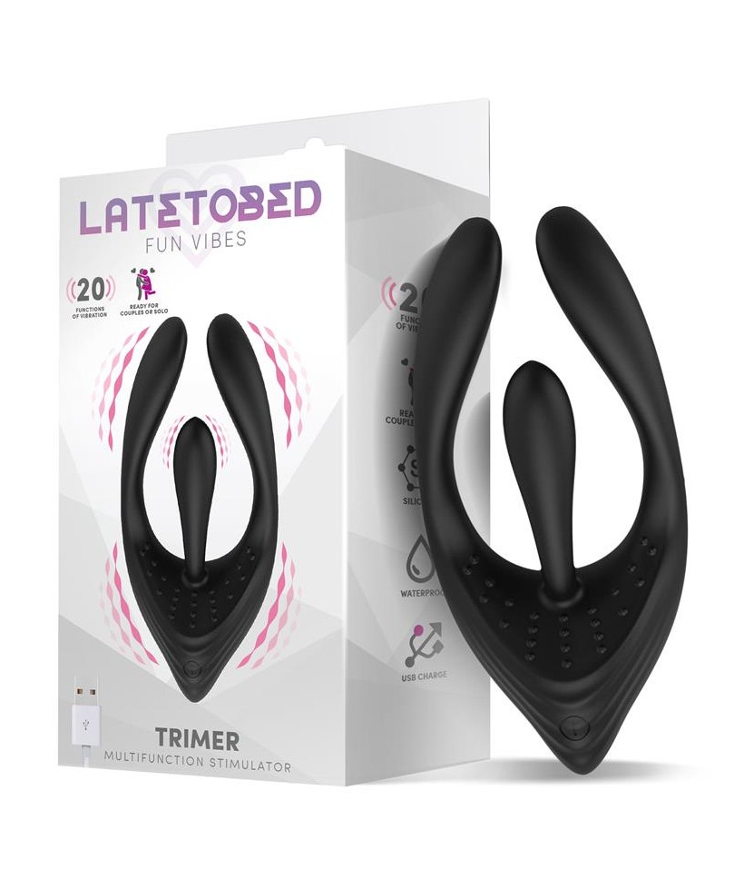 Trimer Estimulador 3 Motores Flexible USB Silicona