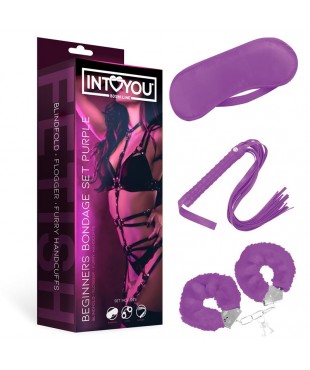 Set de Bondage para Principiantes Beginners 3 Piezas Púrpura