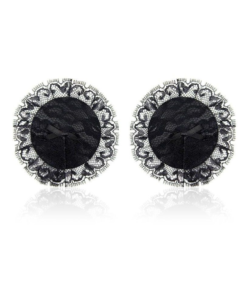 Pezoneras con Encaje Negro