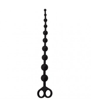 Cadena Anal 30.8 x 2.4 cm Silicona Negro