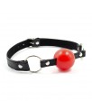 Mordaza de Bola Negro Rojo