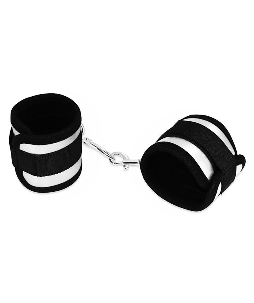 Esposas Velcro Negro y Plateado