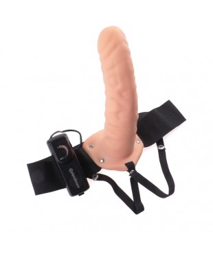 Arnés con Dildo Hueco y Vibración 8