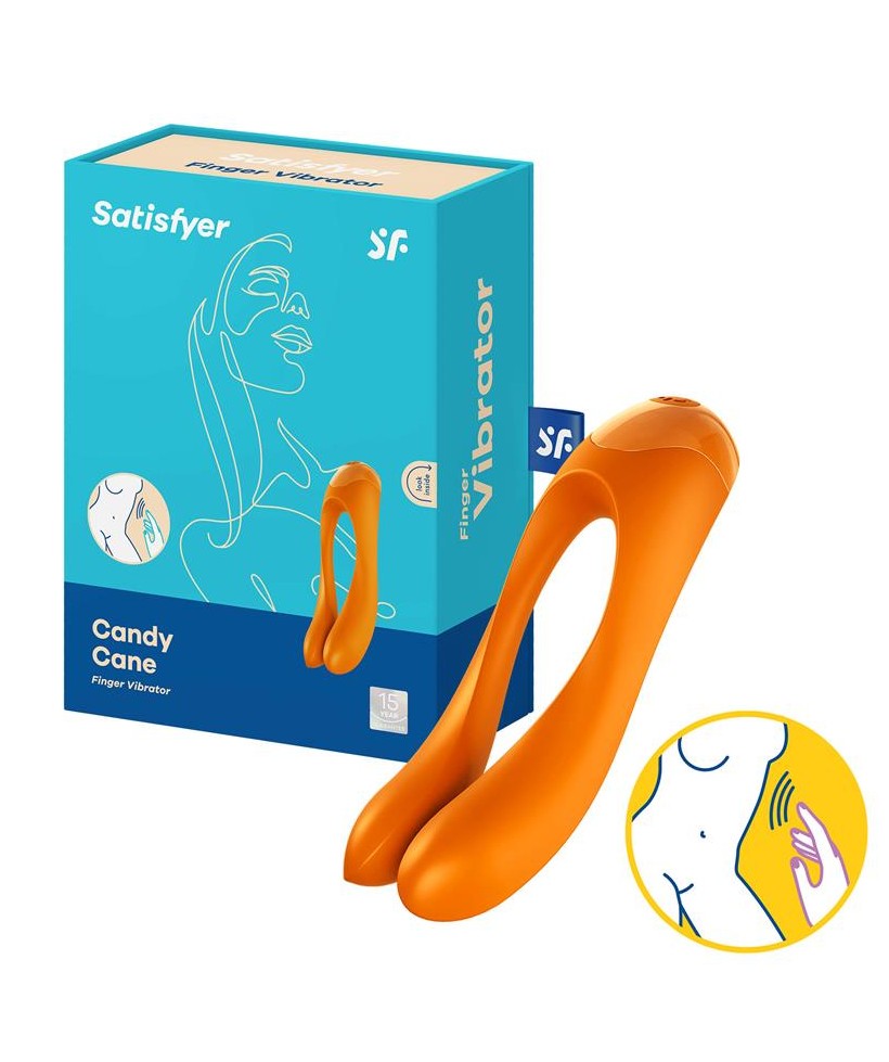 Vibrador Candy Cane Naranja