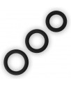 Pack de 3 Anillos para el Pene Power Plus Negro