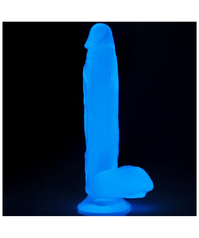 Dildo Lumino 10 Luz Azul