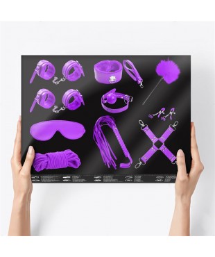Set Bondage de 10 Piezas Púrpura