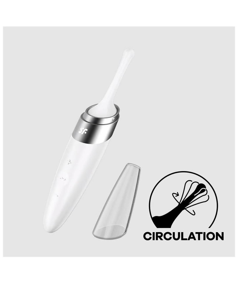 Twirling Delight Estimulador Giratorio Blanco