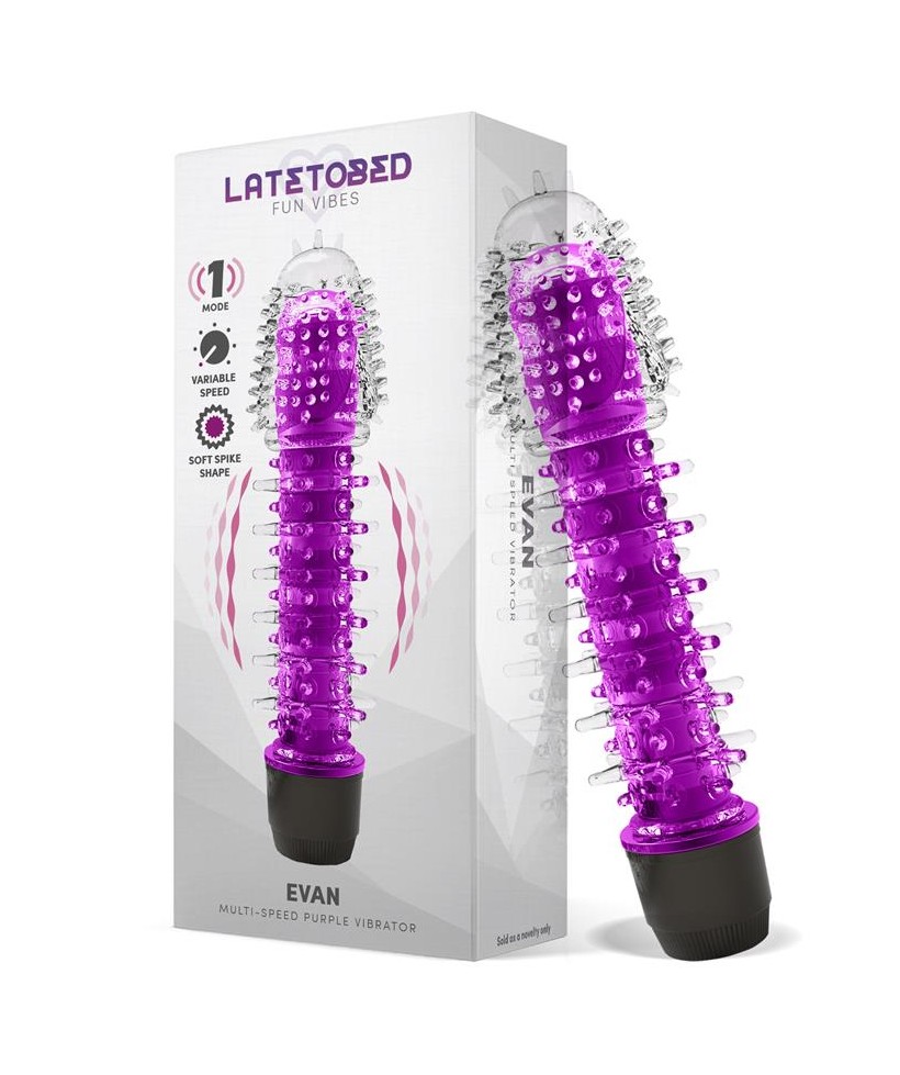 Evan Vibrador Multi Velocidad Purpura