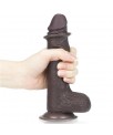 Dildo con Piel Retractil 7 Negro
