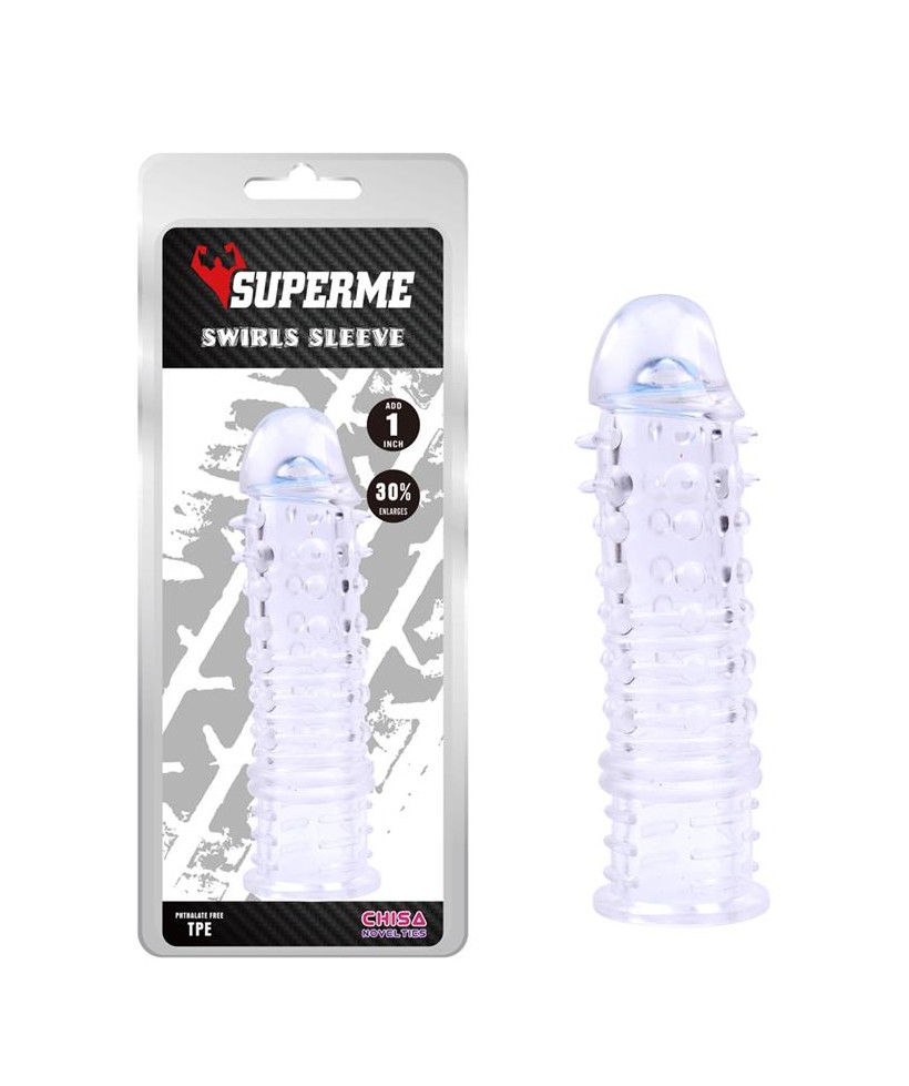 Funda para el Pene Swirls Transparente