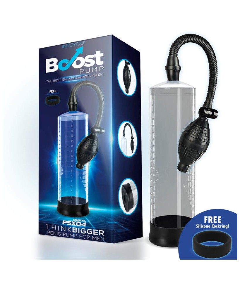 Bomba Manual para el Pene PSX04 Transparente