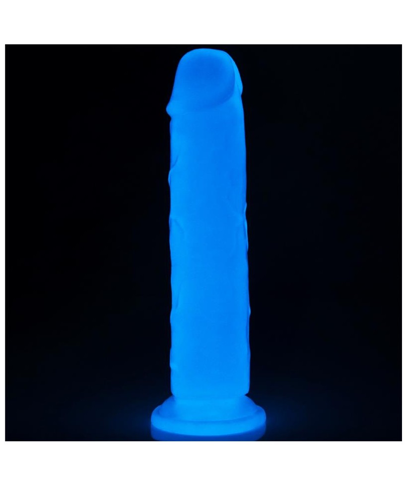 Dildo Lumino 8 Luz Azul