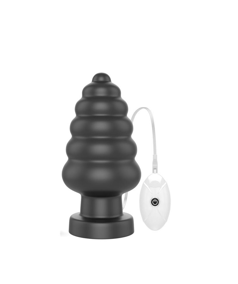 Plug Anal con Vibracion King Sized 7 Negro