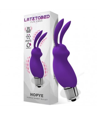 Hopye Bala Vibradora Conejito Silicona Púrpura