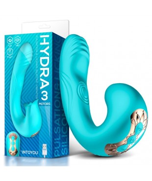 Hydra Vibrador con Pulsación y Lengua Estimuladora de Clítoris 3 Motores USB
