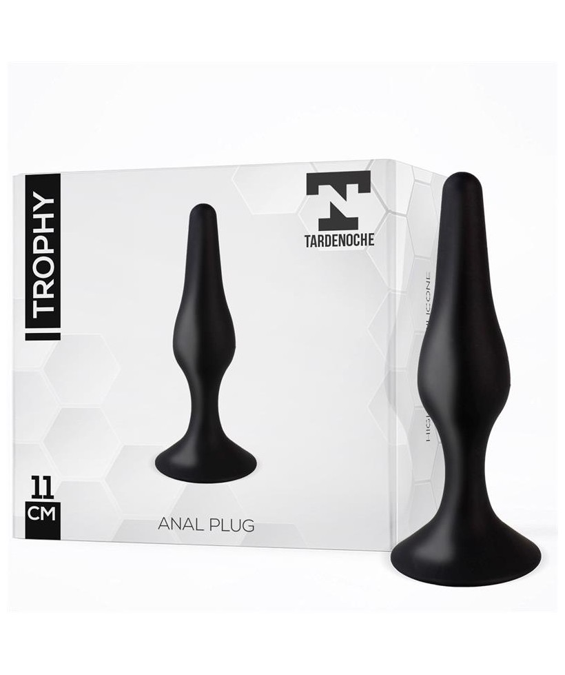 Trophy Plug Anal 11 cm Silicona Negro