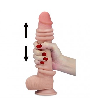 Dildo con Piel Retractil 9 Natural