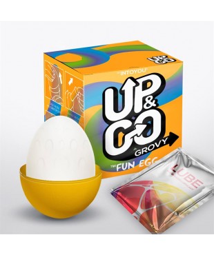 Grovy Huevo Masturbador Elástico Amarillo