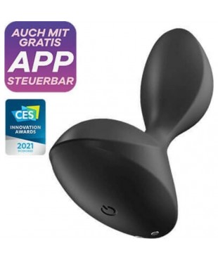 Sweet Seal Plug Anal con Vibración y APP Negro