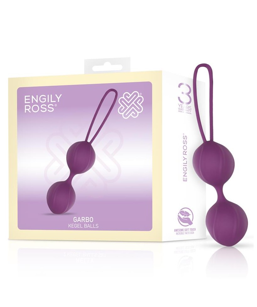 Garbo Bola Doble Kegel Silicona Purpura
