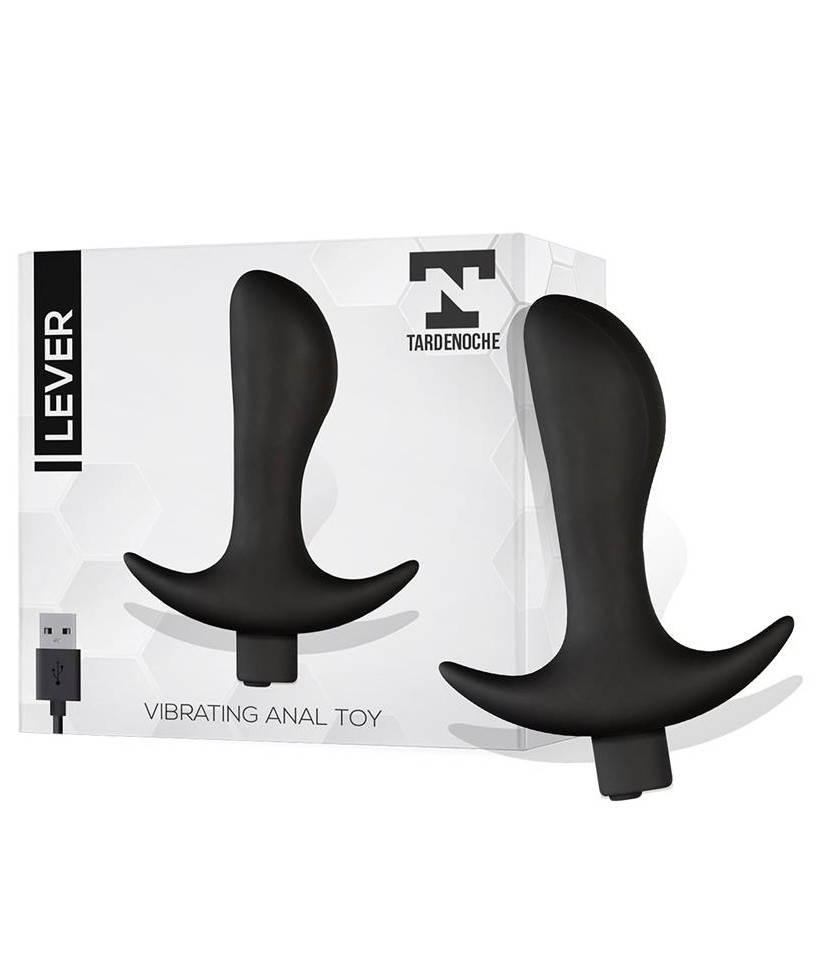 Lever Plug Anal con Vibracion USB Silicona