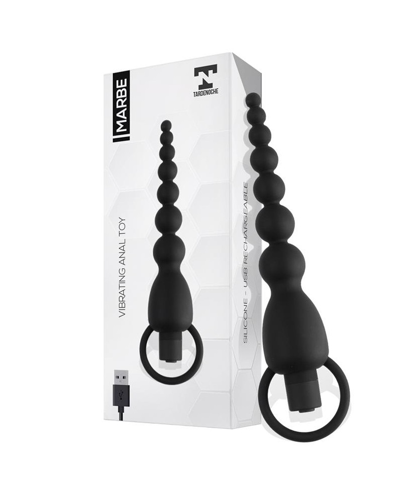 Marbe Cadena Anal con Vibracion USB Silicona