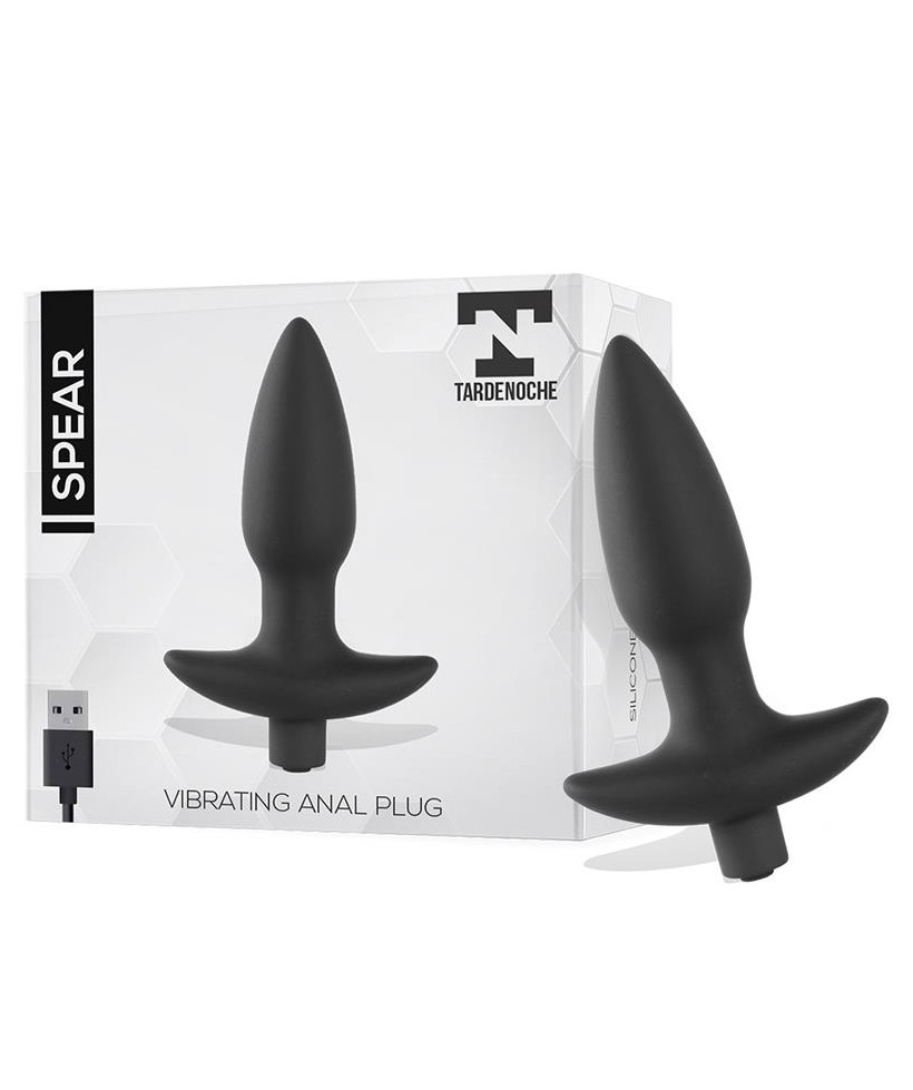 Spear Plug Anal con Vibracion USB Silicona