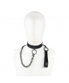 Collar con Correa Negro