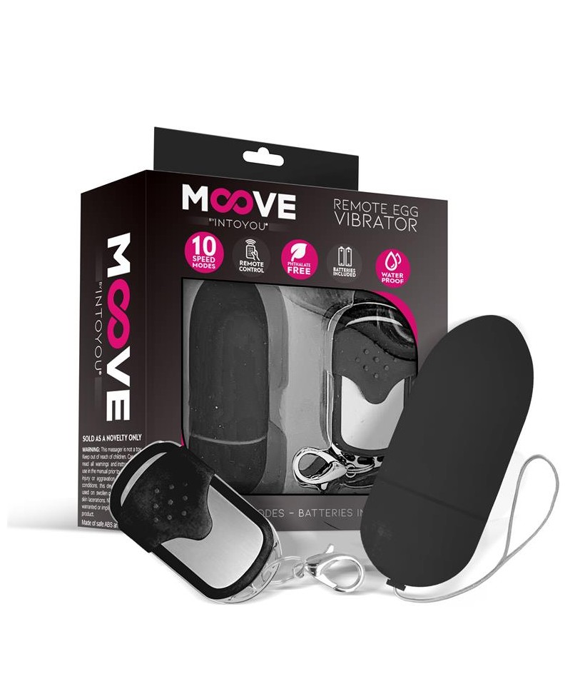 Huevo Vibrador con Control Remoto Negro