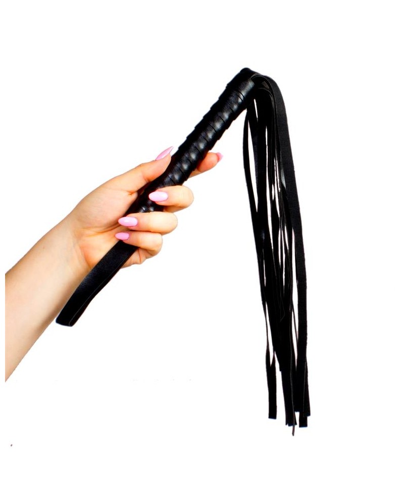 Flogger de Cuero 45 cm Negro