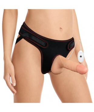Arnés con Dildo con Vibración y Control Remoto 7.0