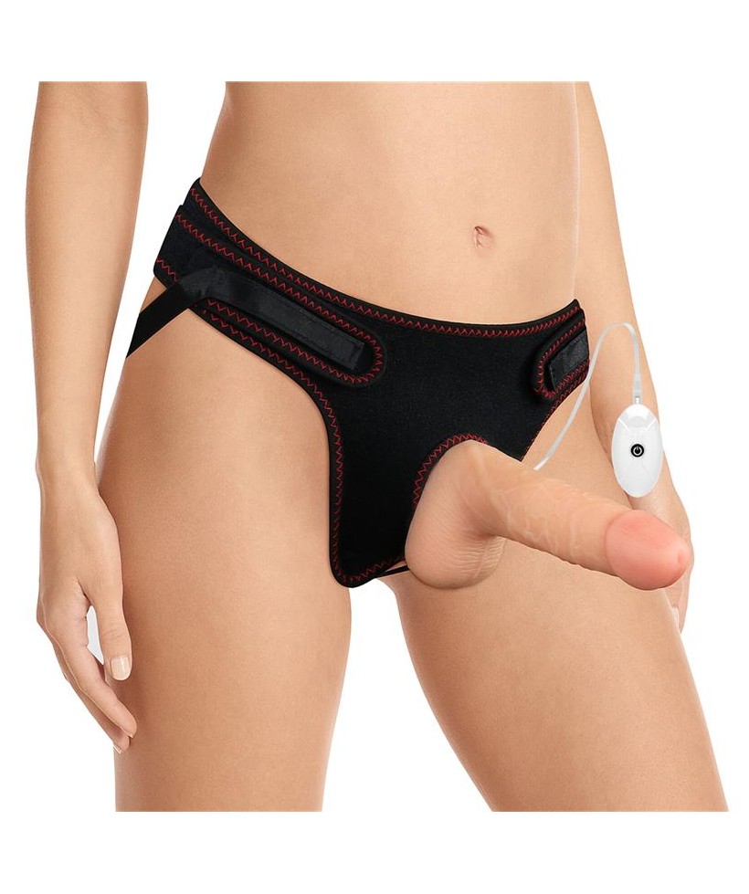 Arnes con Dildo con Vibracion y Control Remoto 70