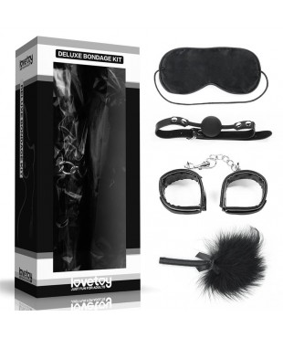 Kit Bondage Deluxe 4 Unidades Negro