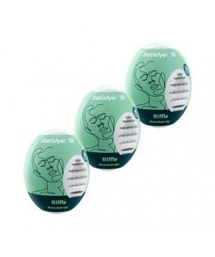 Set 3 Huevos Masturbadores Modelo Riffle