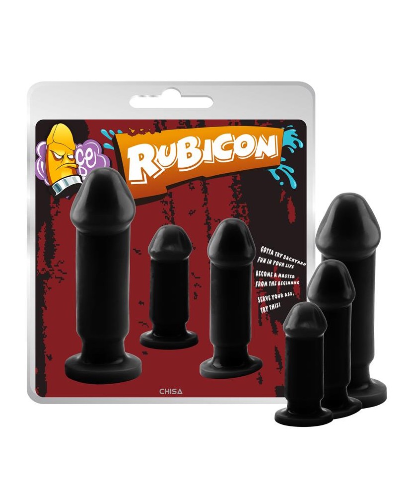 Kit 3 Plug Anal Evil Dark
