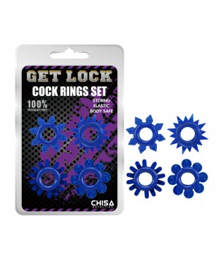 Set de Anillos para el Pene Azul