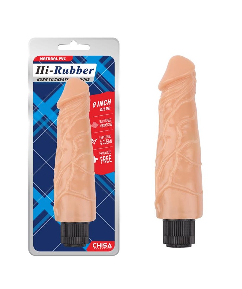 Vibrador Hi Rubber 9 Natural