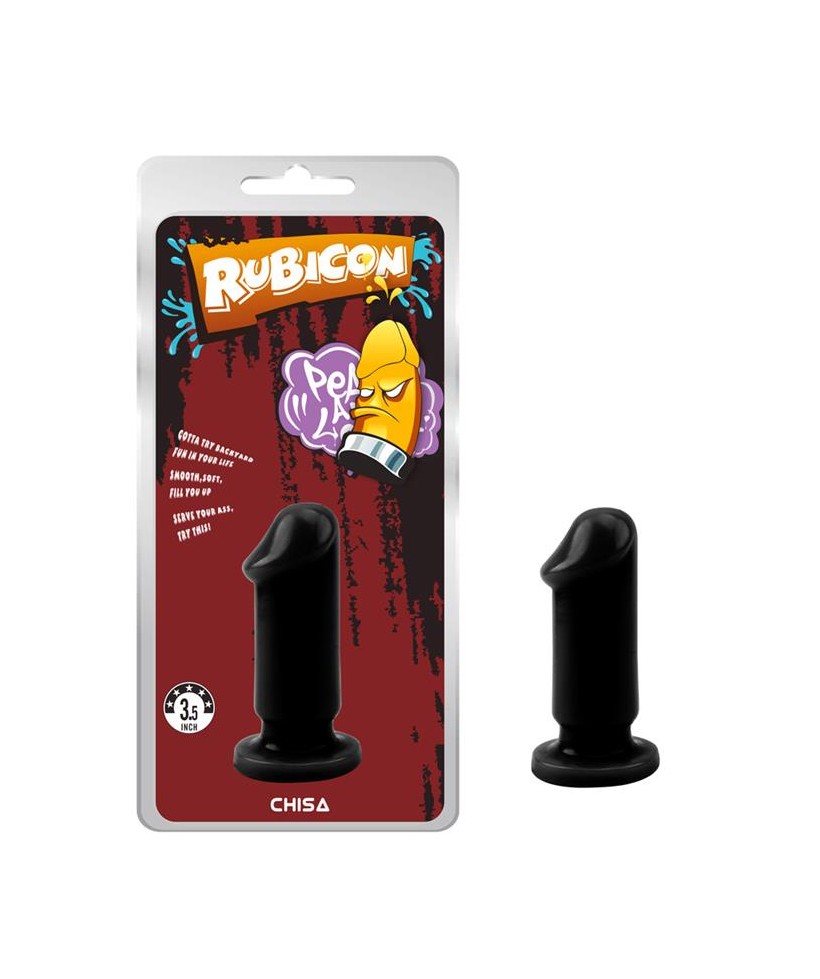 Plug Anal Evil Talla S 9 x 33 cm Negro