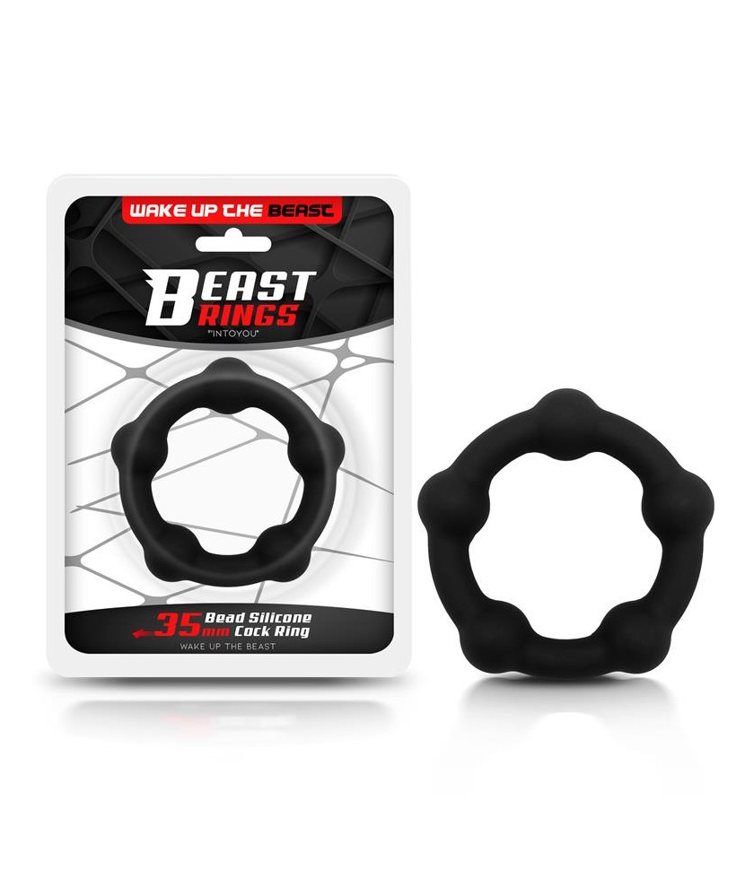 Anillo para el Pene Silicona Solida 35 cm Negro