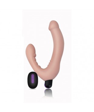 Doble Dildo Strapless Silicona USB