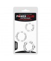 Pack de 3 Anillos para el Pene Power Plus Triple Transparentes