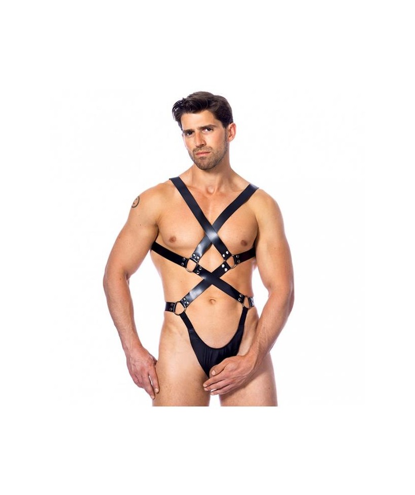 Arnes Ajustable de Cuero de Cuerpo Entero