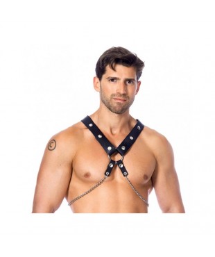 Arnés de Cuero con Cadenas
