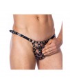 Tanga con Entrepierna de Anillos Ajustable