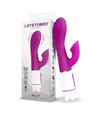 Billy Vibrador USB 36 Funciones Silicona Púrpura