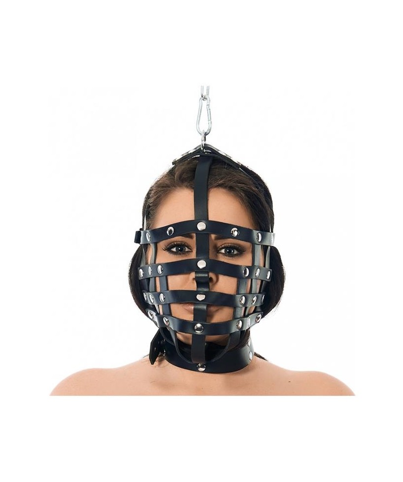 Mascara Cuero con Forma de Bozal Ajustable