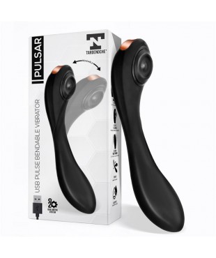 Pulsar Vibrador con Pulsación y Esqueleto Articulado Silicona USB