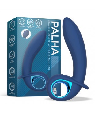Vibrador Alpha Advanced con Función de Inflado y Vibración USB Silicona